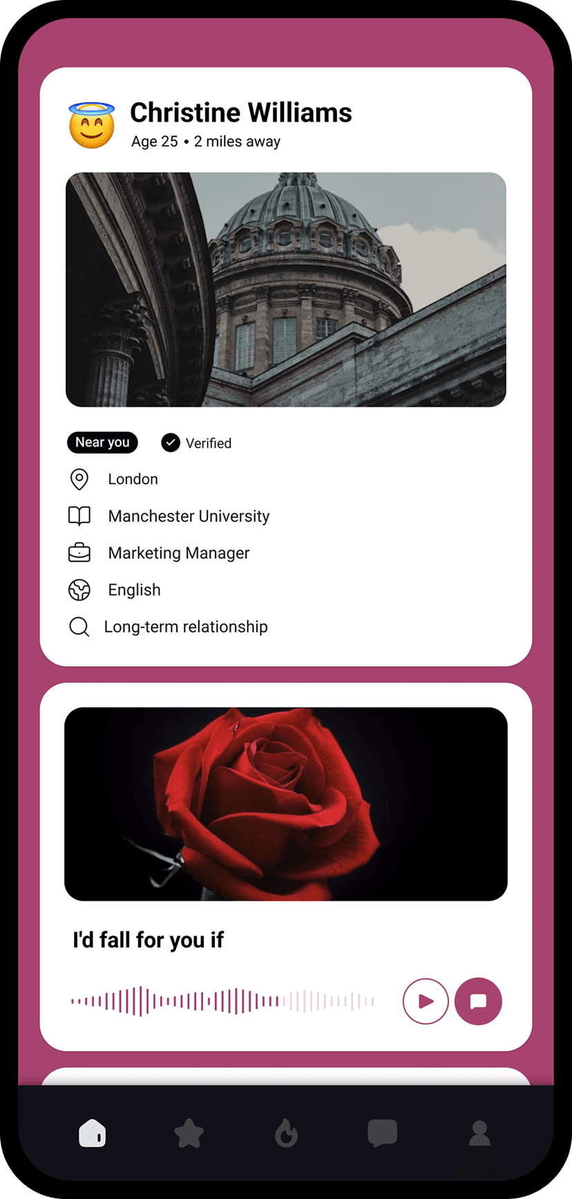 Discover phone mockup